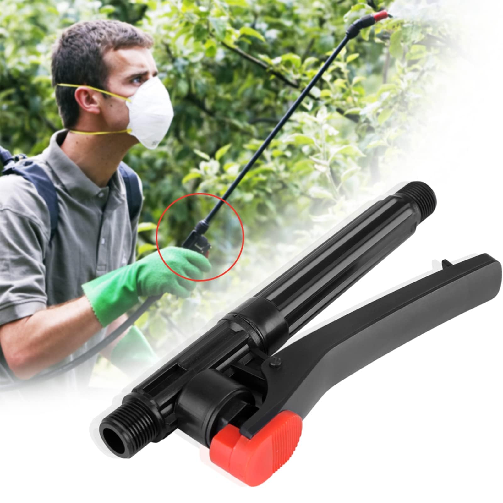 Spruzzatore a Pressione Ad Azione Pompa, Parti Impugnatura Spruzzatore a Grilletto Parti Spruzzatore di Ricambio Bacchetta Parte Spruzzatore a Pressione (2 PZ)