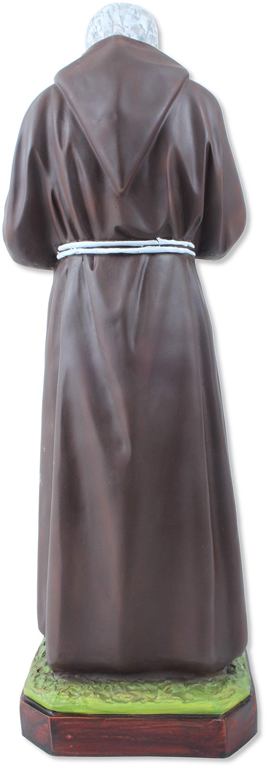 Proposte Religiose Statua San pio (Padre pio) di Pietrelcina in Resina cm 50 - Made in Italy