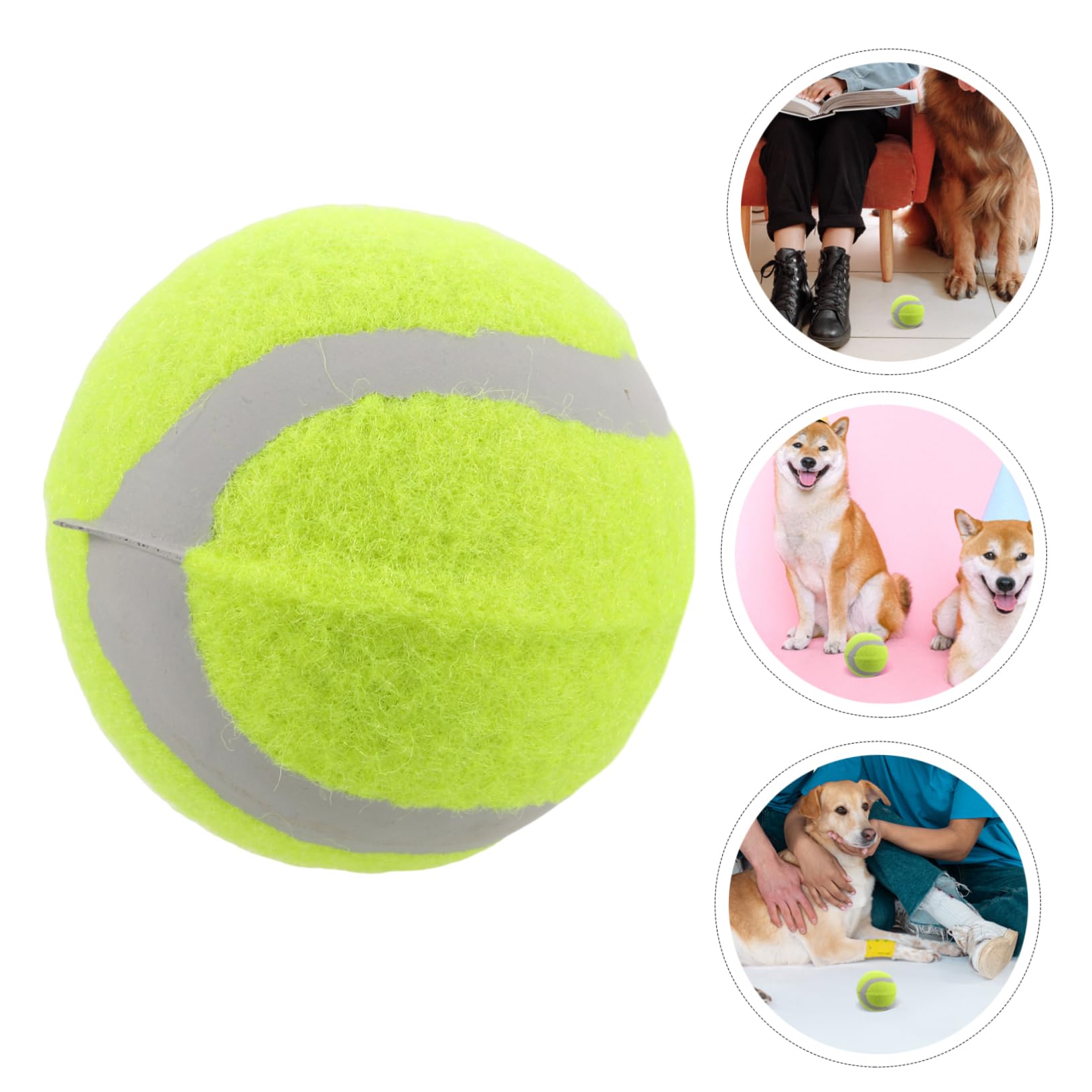 UPKOCH 22 Stück Teiliges Hundespielzeug Bouncy Tennisbälle aus Robustem Gummi für Kleine Mittlere und Große Hunde Interaktive Kauspielzeuge zur Spiel und Trainingseinheit Fördert