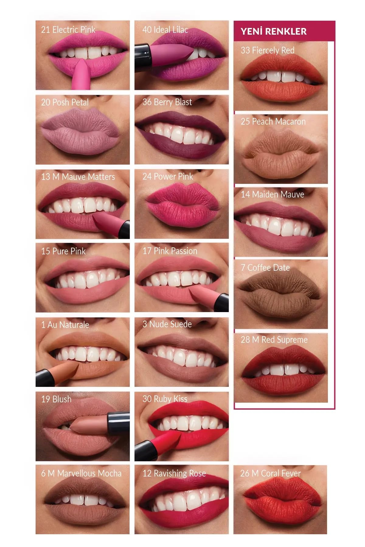 AVON Ultra Mat Ruj, Pink Passion