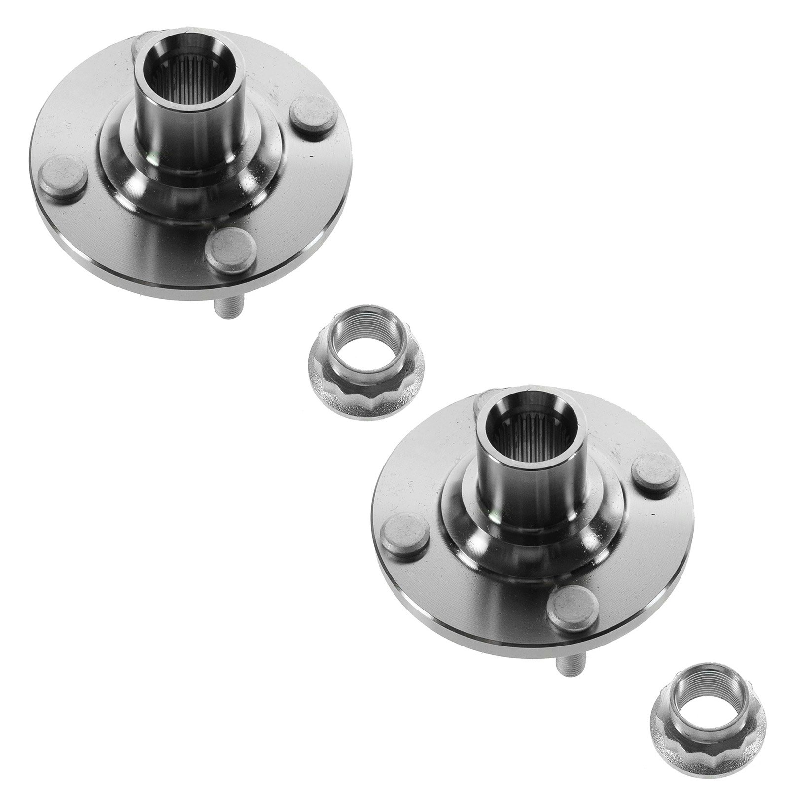 TRQWheel Hubs Front Driver Left Side & Passenger Right Side 2 Piece Set for 2007-2018 Toyota Yaris 2012-2019 Toyota Prius C 2012-2015 Scion iQ