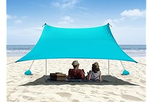 10 x 10 FT Pop-Up Beach Tent for Sun Protection and Shelter