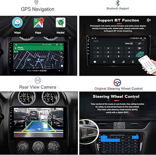 Miniatura 4 de 5G WiFi 8 Core 2+32G Radio de coche para F-ord Escape Kuga Ma-zda Tributo 2007-2012 9 pulgadas Android 13 pantalla táctil Bluetooth estéreo