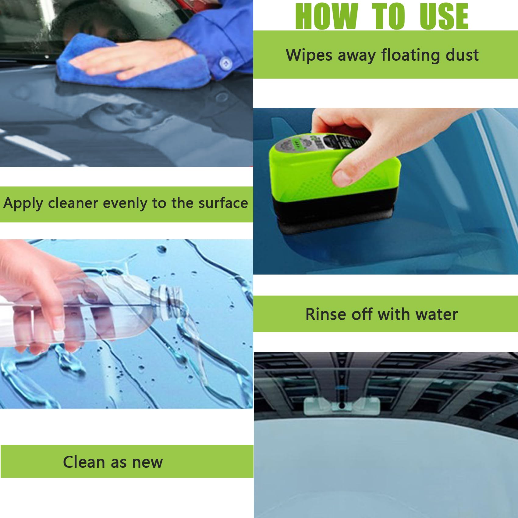 Oil Film Cleaning Brush For Car Windows, Automotive Oil Film Cleaning Brush, Car Glass Oil Film Cleaner, Universal Glass Cleaning Wipe Board (1pcs)