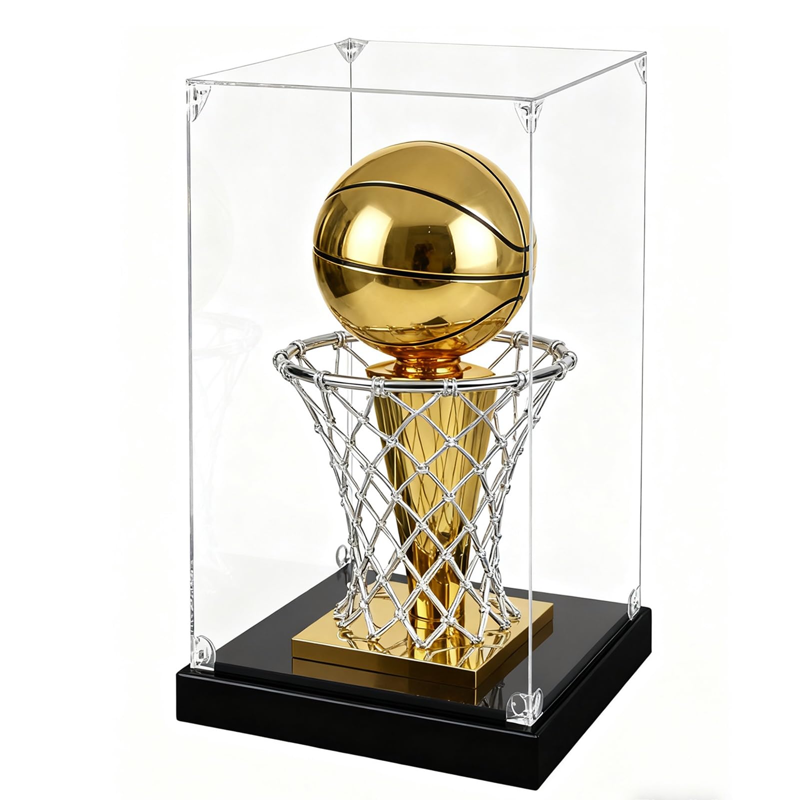 Akrylowa gablota, przezroczysta akrylowa witryna na trofeum, 25 30 40 i 60 cm wysokości, modele, zabawki, ozdoby, pudełko do przechowywania, witryna na blat do salonu, sypialni (25 x 15 x 40 cm / 10in