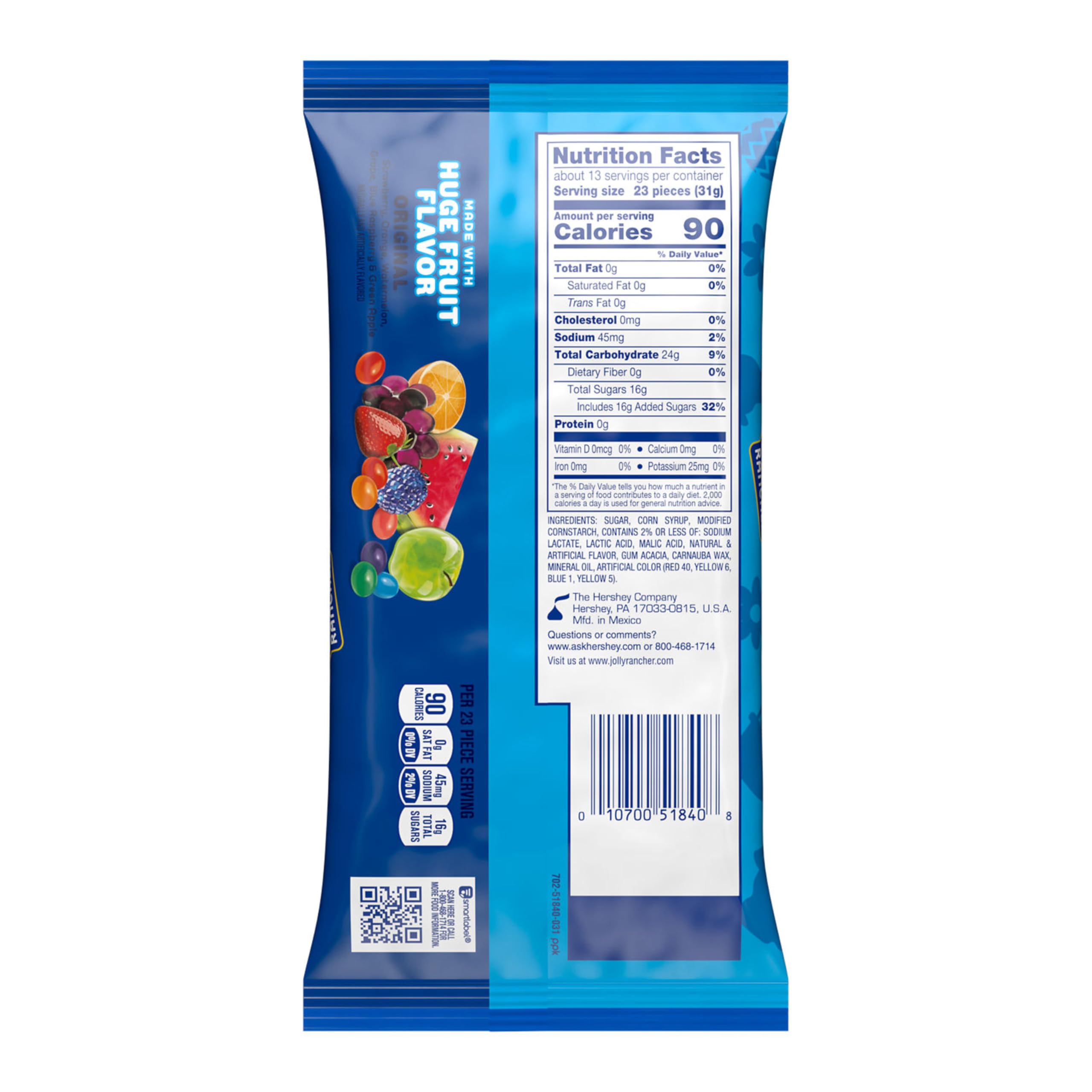 JOLLY RANCHER Original Fruit Flavored Jelly Beans, Easter Candy Bag, 14 oz