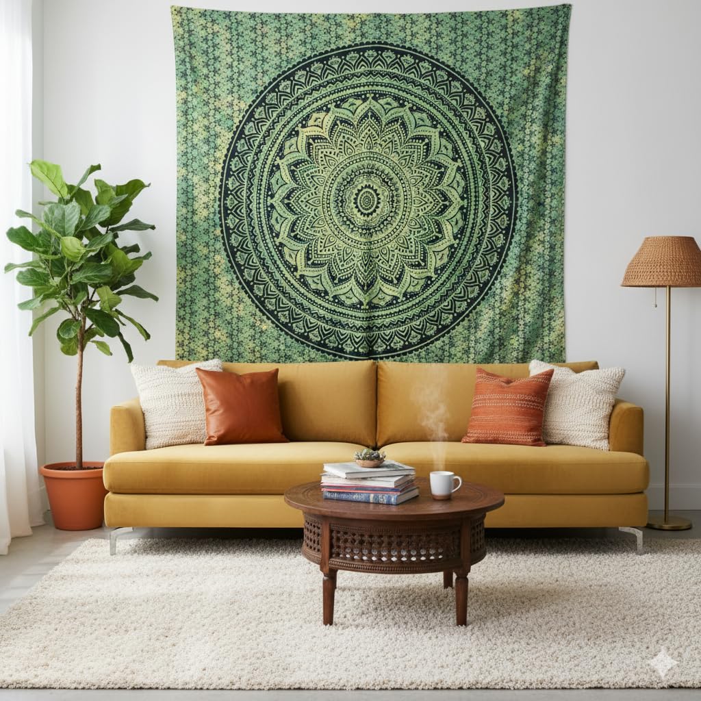 Ombre Mandala Tapestry - Boho Wall Decor -14 Ombre Mandala Tapestry - Boho Wall Decor -14