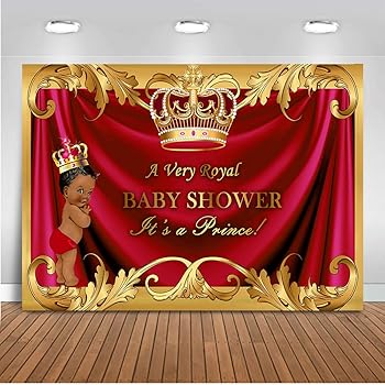 red royal prince baby shower