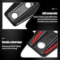 Vista 4 de 4 cubiertas protectoras de bisagra de puerta para Jeep Wrangler JK 2007-2018 de 2 puertas (negro)