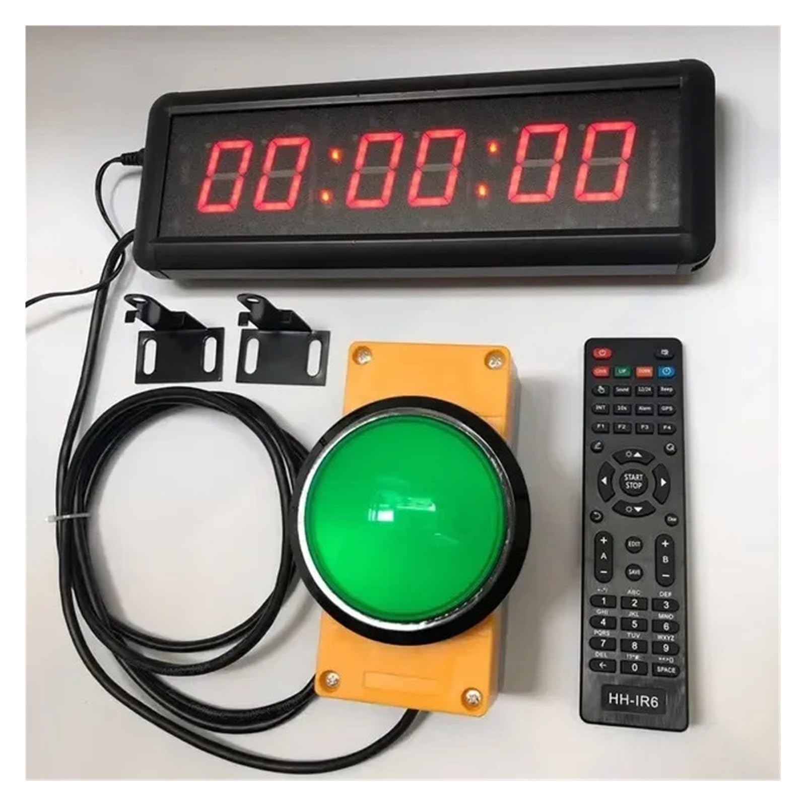Gym-Timer, einseitiger Countdown, LED-Digitalanzeige, Training, Sprach-Timing, spezieller Geheimraum Helles Display(1PC Button)