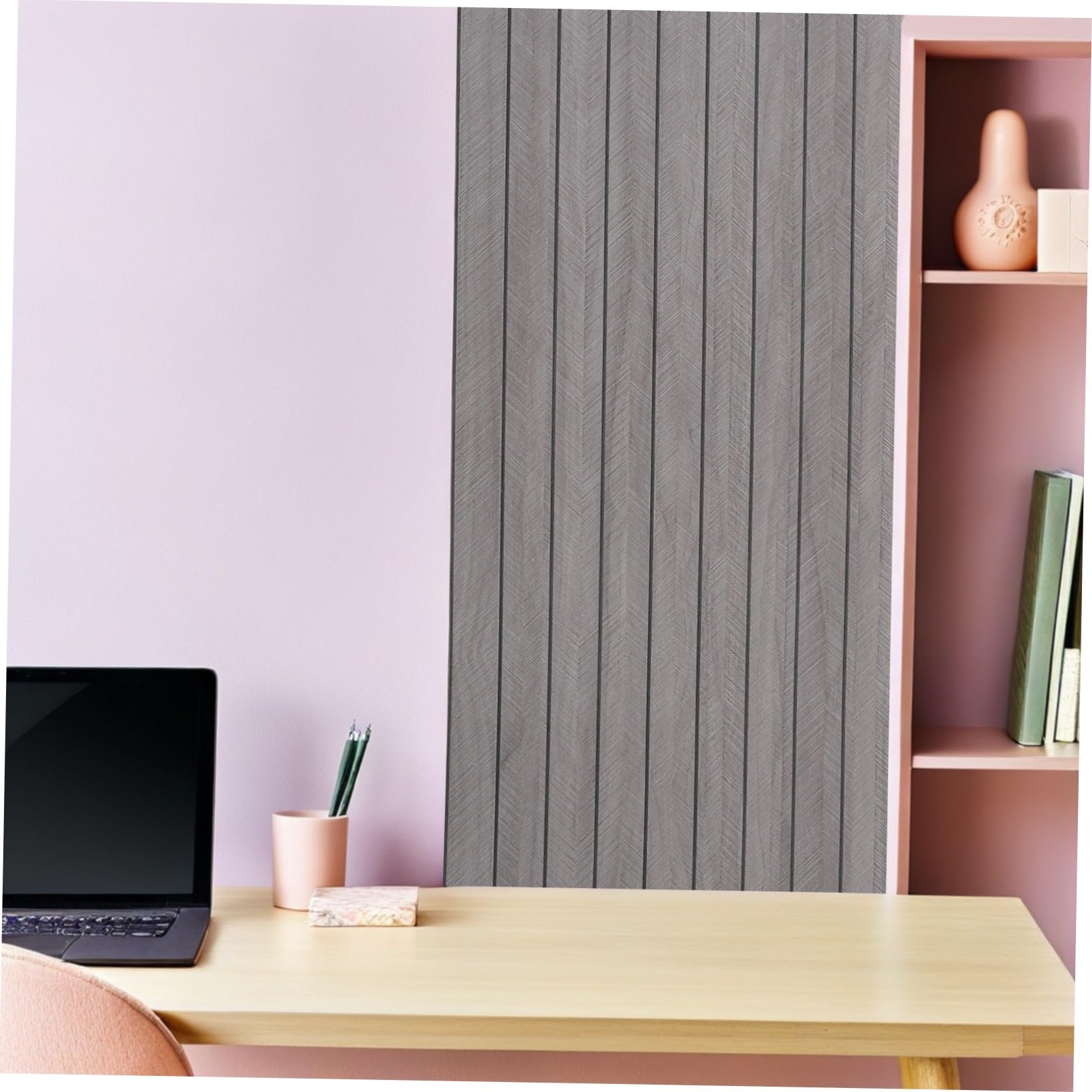 Panel de Pared 3d Autoadhesivo de Listones Vetas Madera