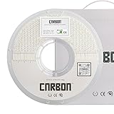 Certified Food Grade PETG 3D Printer Filament - CARBON by Comfy Materials - Lab Tested FDA Compliant Food Safe, 1.75mm, 1kg, Accuracy: +/- 0.02 (White)