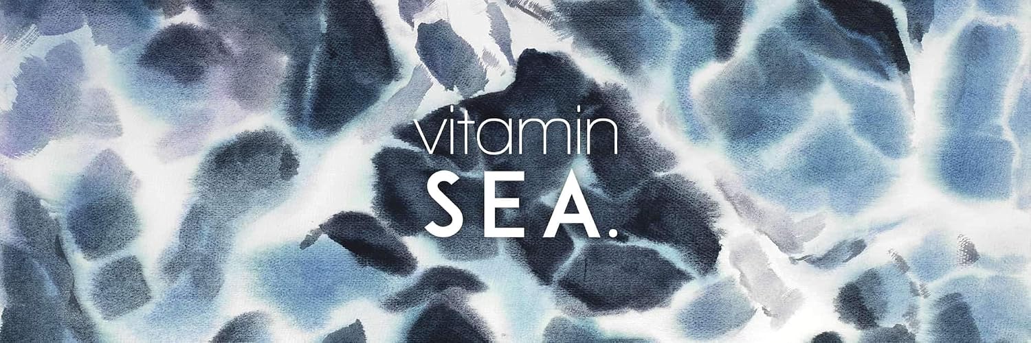 BEGIN DECO MAISON - HOME DECOR Quote Background-Vitamin Sea Wrapped Canvas, 20x60, Multicolor