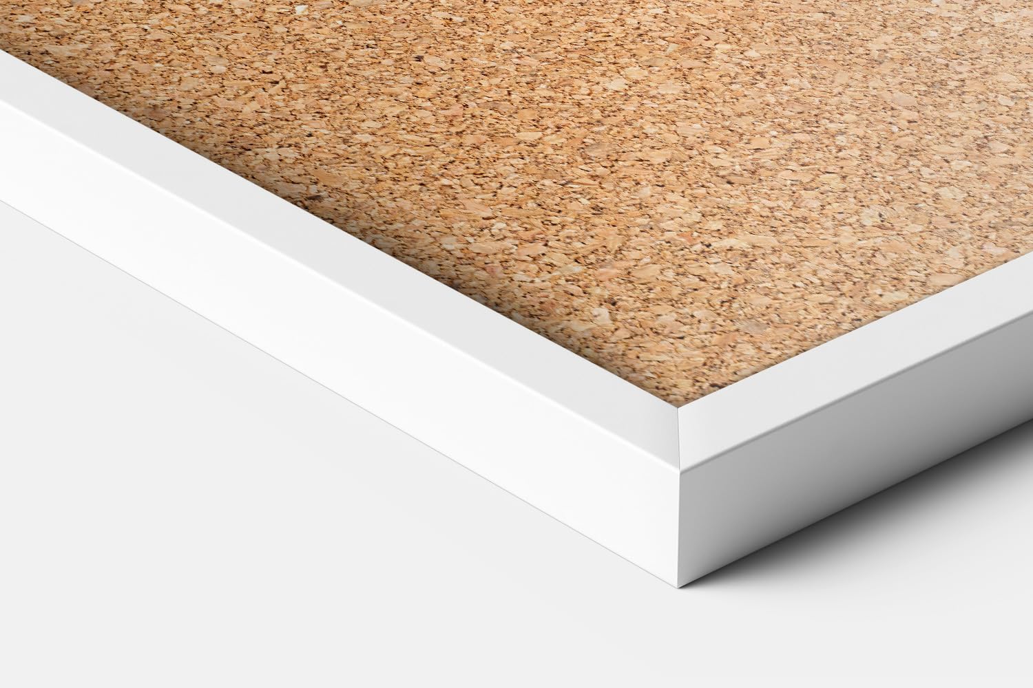 Tulup Bacheca in Sughero 70x50 cm Ideale Per Ufficio, Casa, Scuola Lavagna in Sughero Per la Cucina Per l'organizzazione Memoboard con Puntine In Legno Cornice in Plastica Bianco Costruzione Solida
