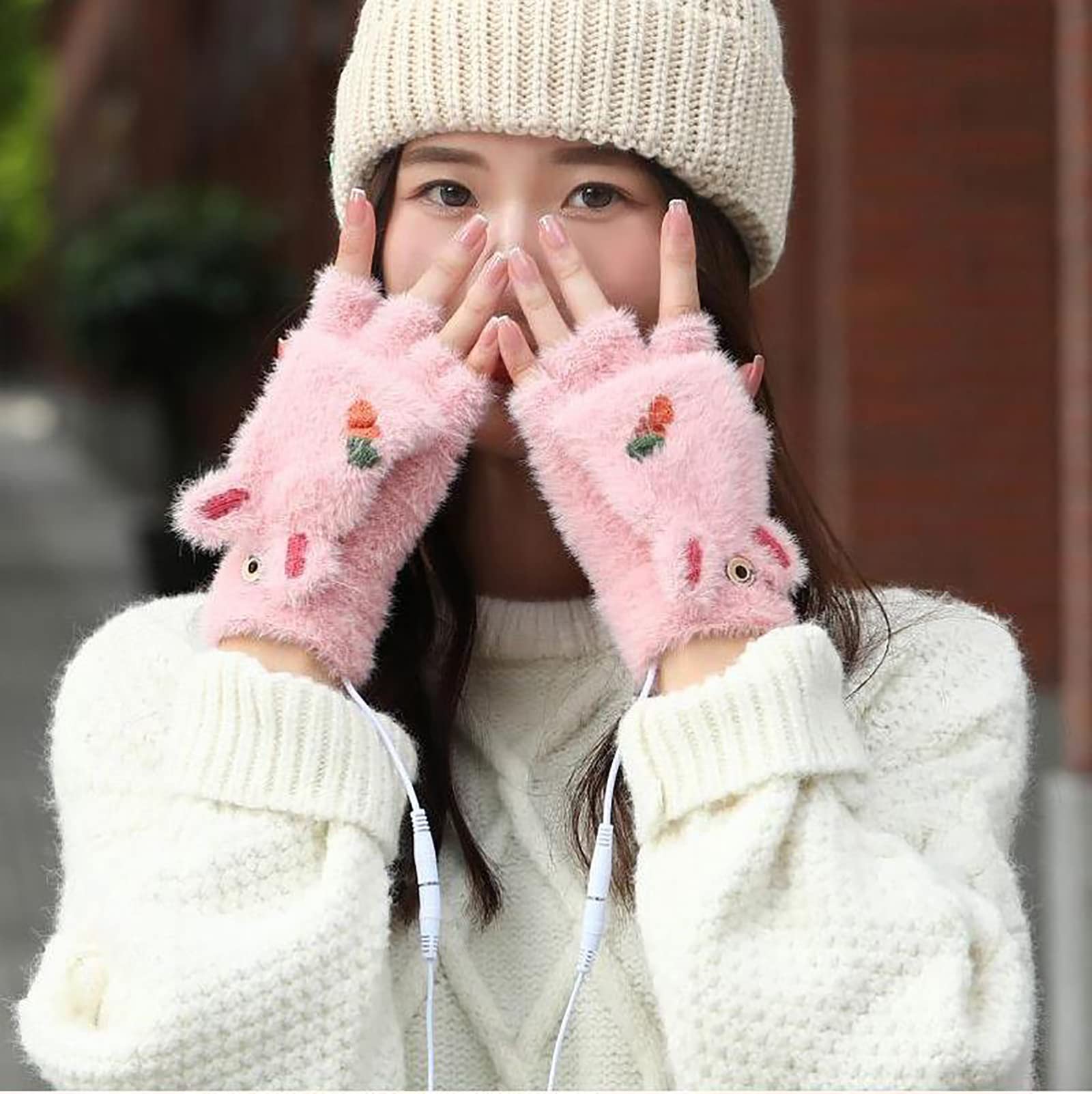 Guanti Riscaldati USB Con 3 Livelli Di Temperatura - Guanti Termici Lavabili Per Digitare, Sport E Inverno