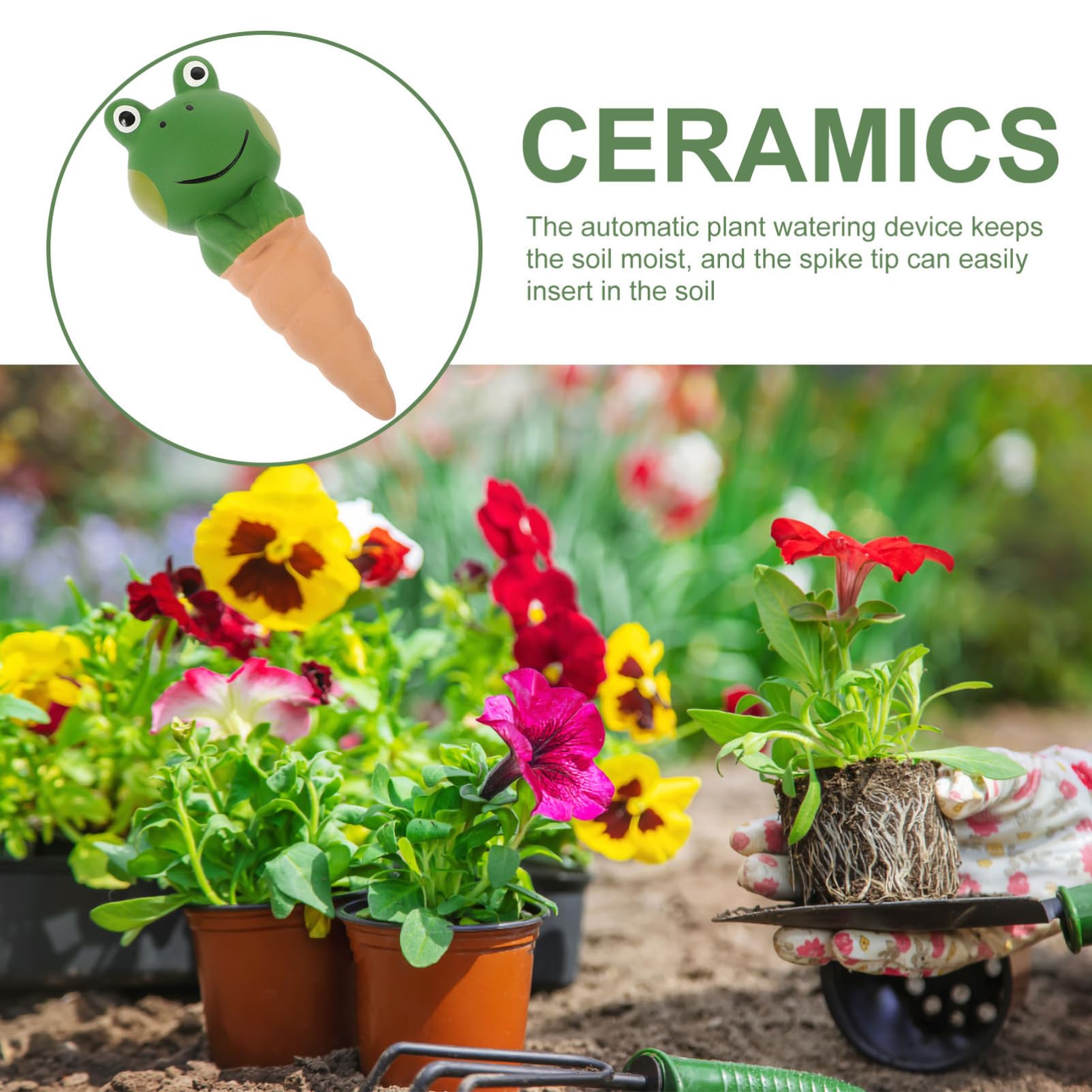 Hemobllo 4pièces Globes Arrosage pour Plantes Forme De Grenouille Arroseurs Automatiques à Picots pour Intérieur Et Extérieur