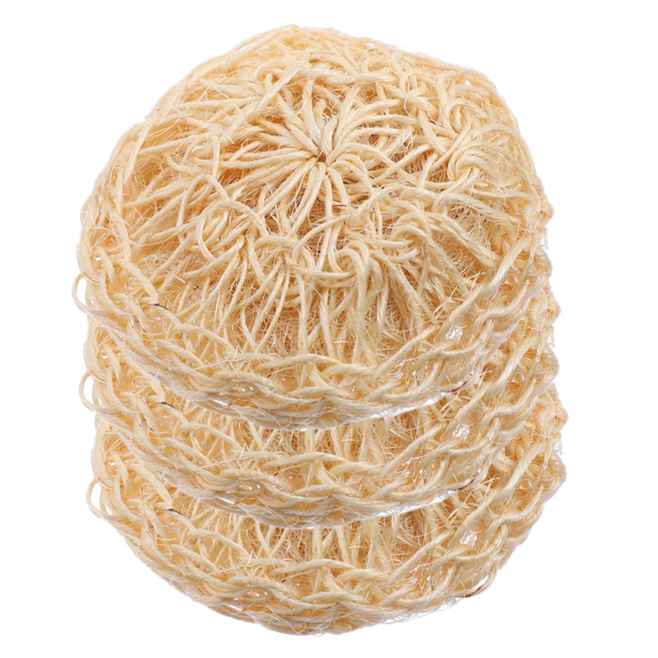 minkissy 12piezas Esponjas De Exfoliantes De Sisal Bola De Baño Redonda Para Limpieza Corporal y Masaje