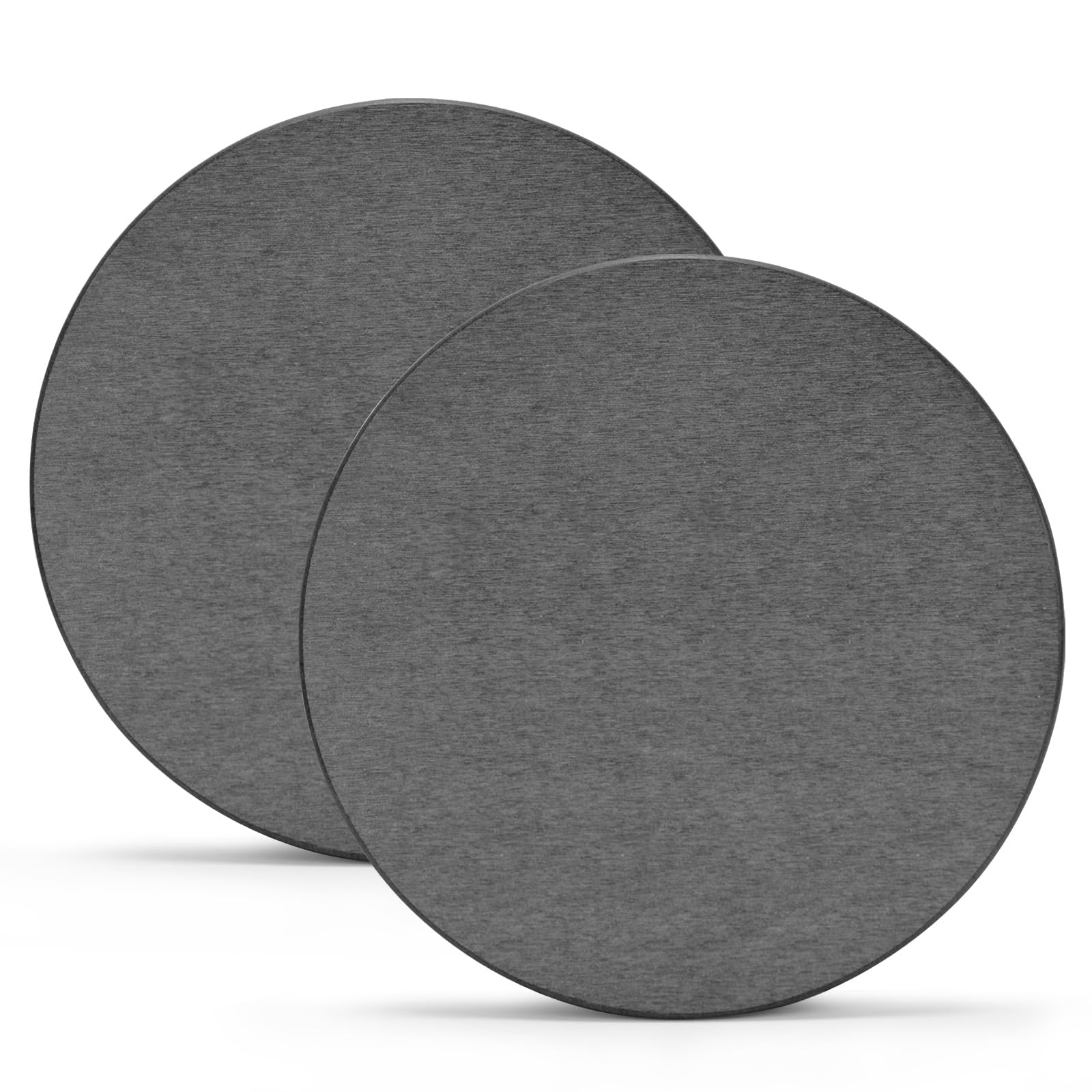 2 Pack Plant Saucer - Quick Drying Diatomaceous Earth Stone Plant Trays, Super Absorbent Durable Flower Pot Saucers for Indoor & Outdoor Use – Keep Your Counters and Floors Dry(12 Inch, Grey)