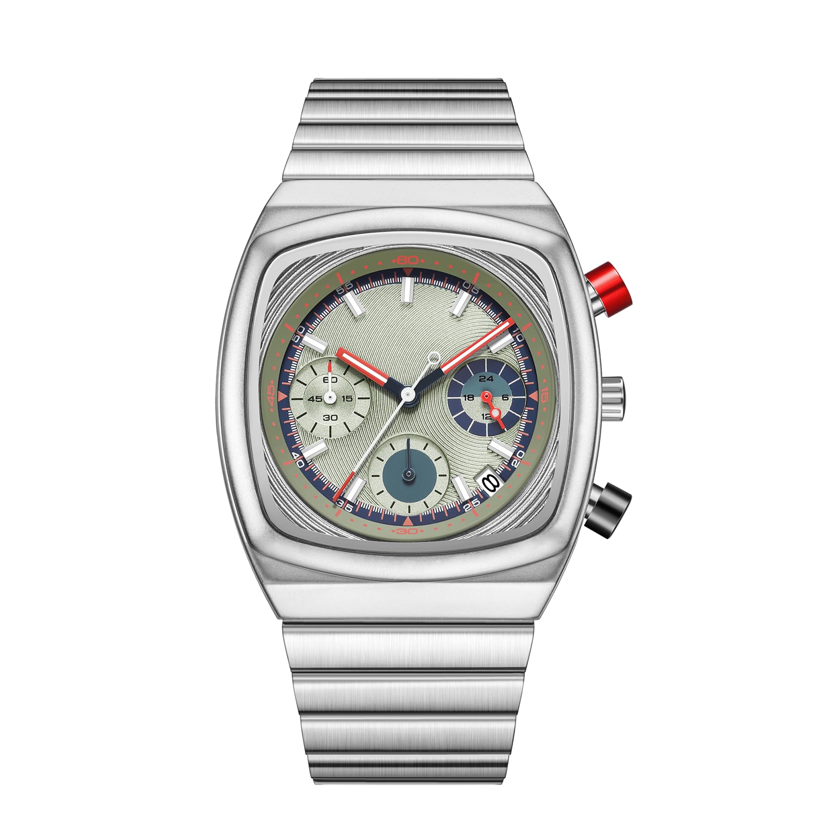 CILOA Mens Watch Waterproof Luminous Wrist Watches for Men Multifunction Chronograph Business Work Casual Fashion Sport Designer Dress Watch with Calendar Elegant Gifts for Men