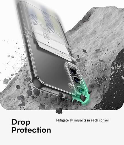 Miniatura 4 de GOOSPERY Cartera transparente diseñada para Galaxy S22, diseño súper delgado, fácil de usar, con capacidad para 2 tarjetas, funda protectora