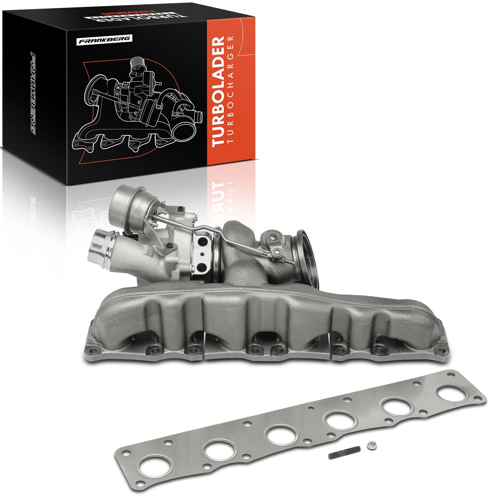 Frankberg Turbocompresor de escape de gases con juntas gasolina | Compatible con: X3 F25, X4 F26