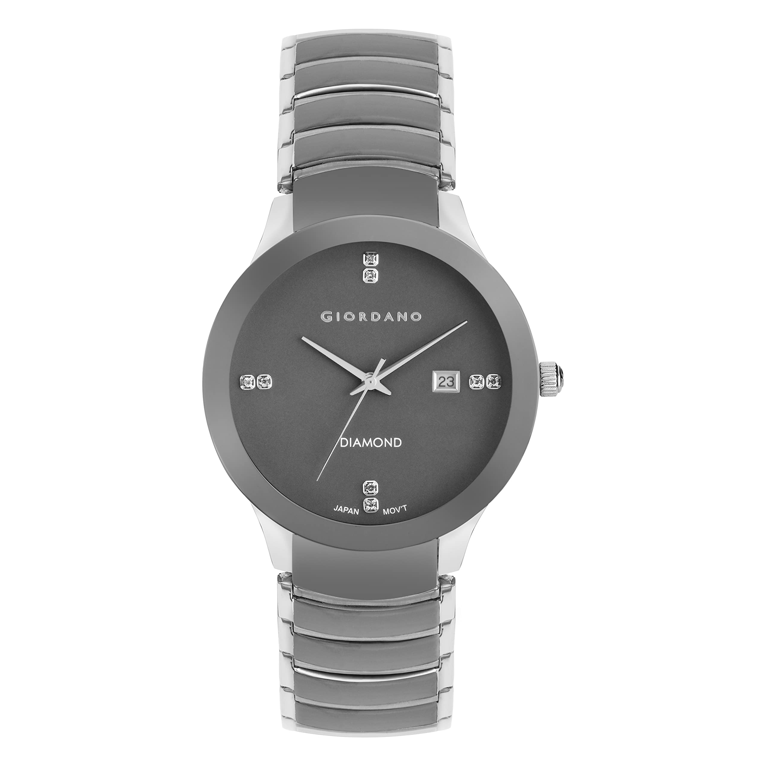 Giordano Analog Watch for Men Water Resistant Fashion Watch Round Shape with 3 Hand Mechanism with Date Wrist Watch for Men & Boys to Compliment Your Look/Ideal Gift for Male - GD-1067 (B083HJ6T9W) Amazon Price History, Amazon Price Tracker