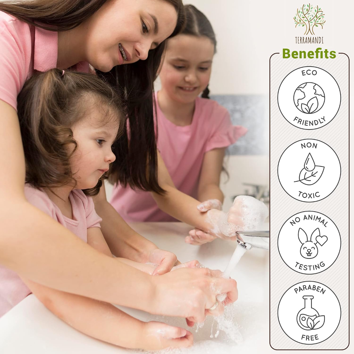Foaming Hand Soap Tablets 12 Count Pack - Makes 96 fl oz Total (12x 8 fl oz Bottles of Soap) (Unscented) image 4