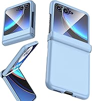 Vista 1 de Ninki Funda transparente compatible para Motorola Razr Plus 2023 con protector de bisagra y protector de pantalla, funda protectora galvanizada