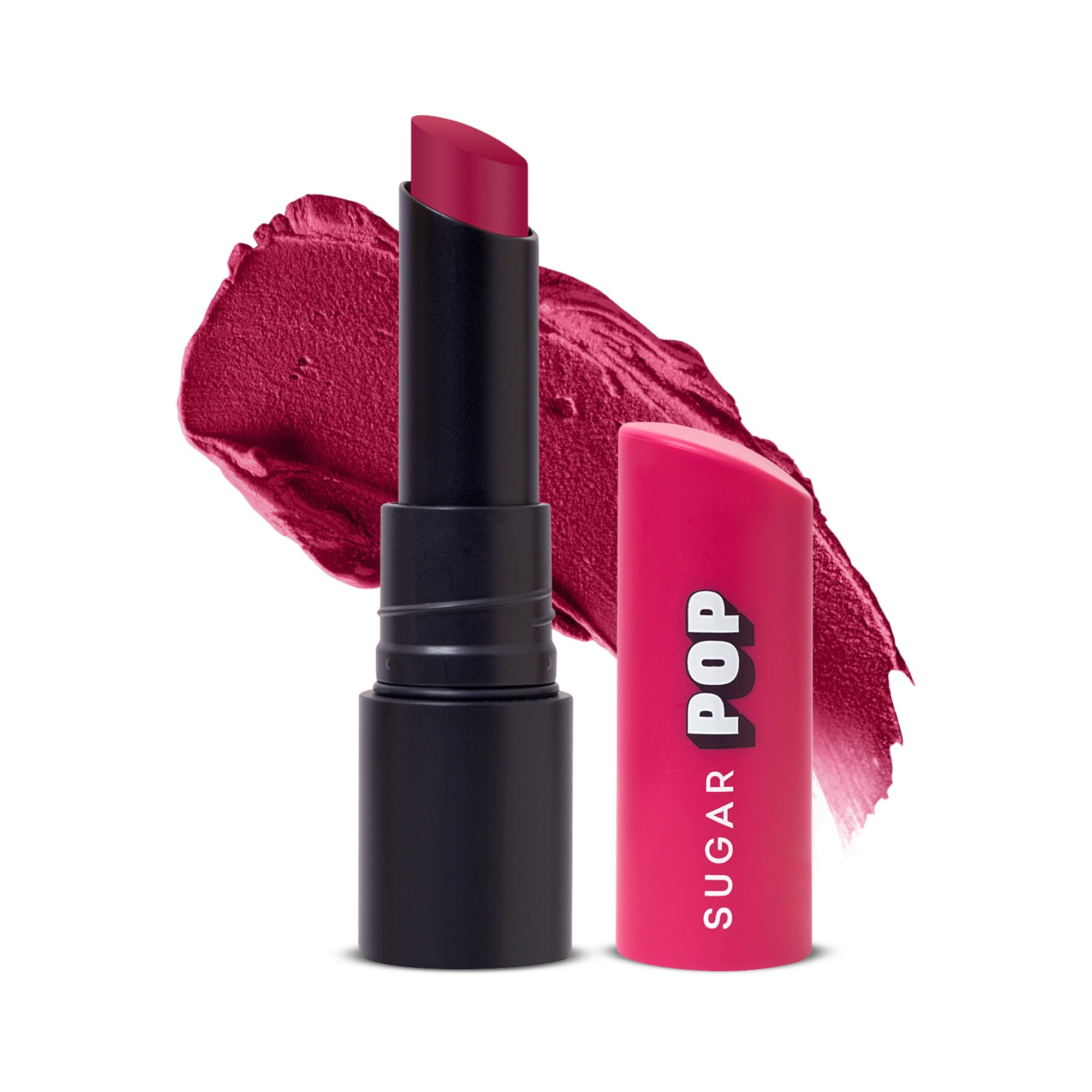 SUGAR POP Ultrastay Transferpoof Matte Lipstick with Vitamin E | Smooth Glide | Waterproof | Longlasting | 4gm - 12 Berry Burst