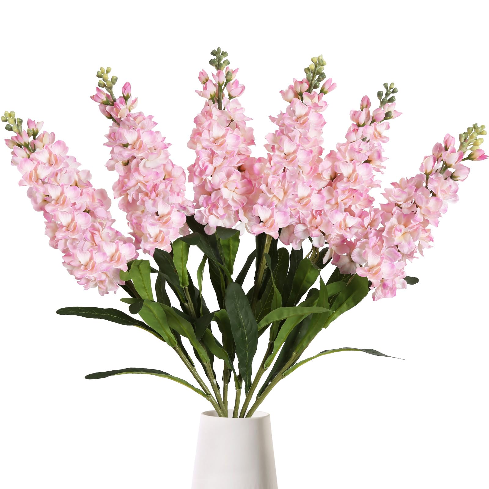 IPOPU Pink Silk Snapdragon Artificial Flowers