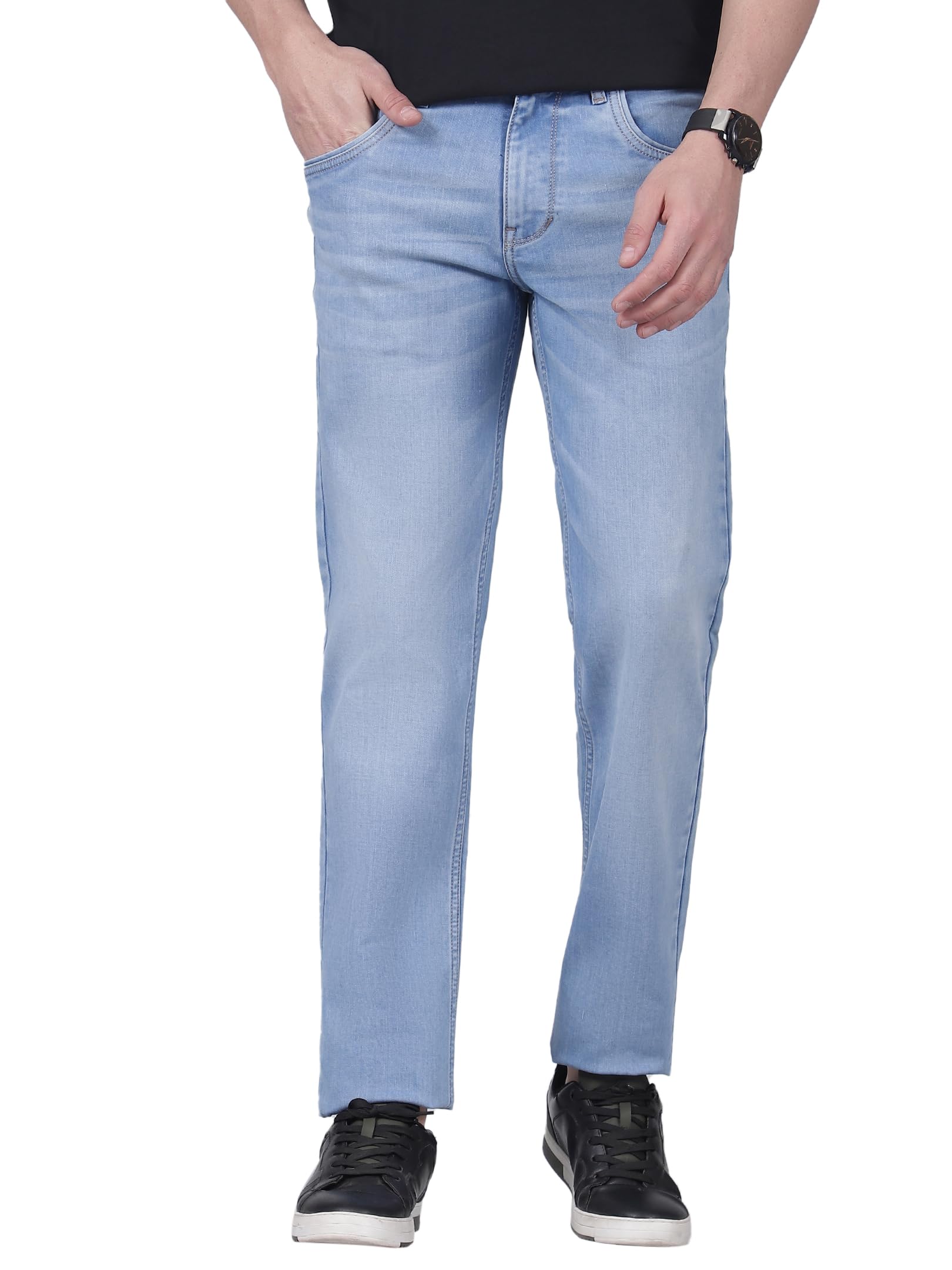 Men's Solid Regular Fit Casual Jeans (P_MDNM00669)-image-36