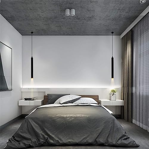 Miniatura 7 de 12W Dia 5CM L40CM Tubo LED COB Moderno Lámparas Colgantes Luz de Punto para Isla de Cocina Comedor Sala de estar Bar Lámpara Colgante Downlight