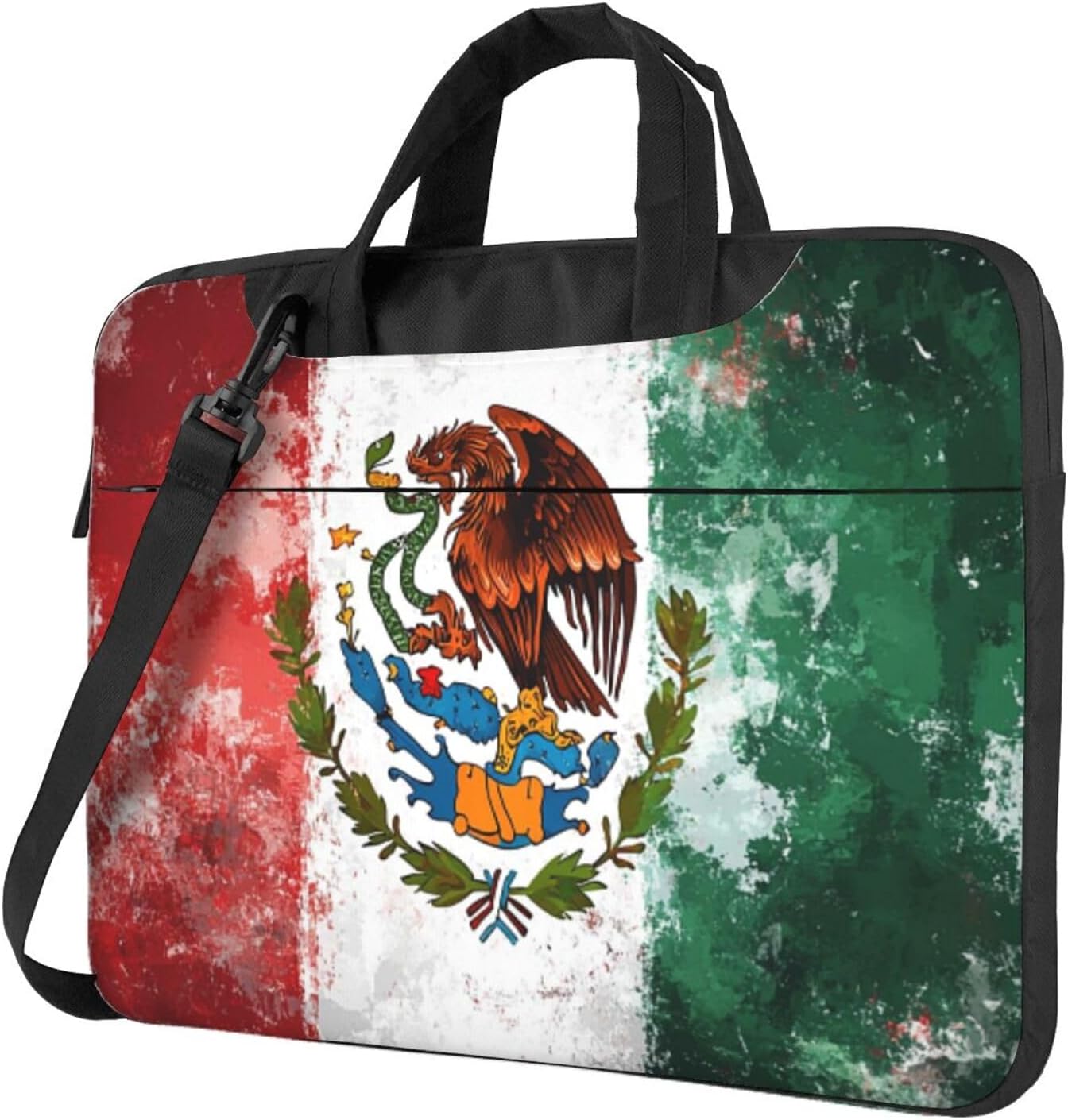 Laptop Case 15 inch Shockproof Carrying Case Mexican American Flag Laptop Sleeve Computer Bag for Men Women