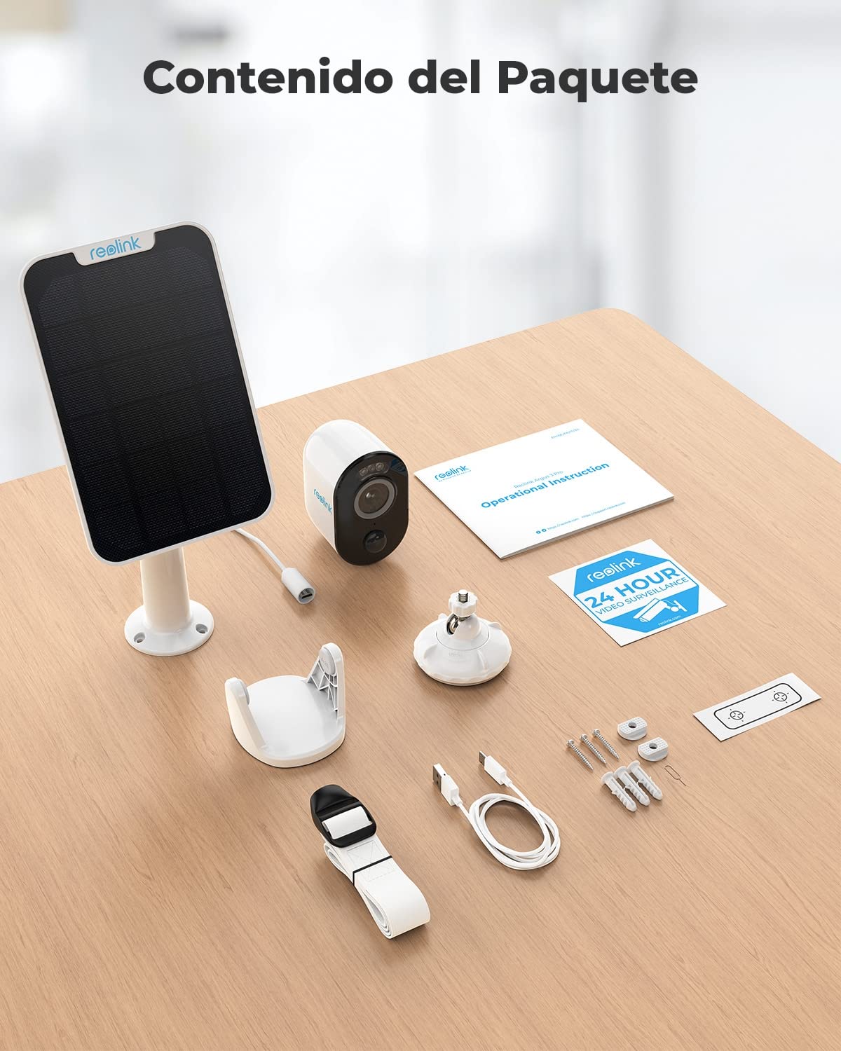 Reolink 8MP Telecamera WiFi Esterno Senza Fili, Argus 3 Ultra Videosorveglianza WiFi 2,4&5 GHz con Batteria e Pannello Solare, Rilevamento, Visione Notturna a Colori, Cloud/Alexa (Ricondizionato)