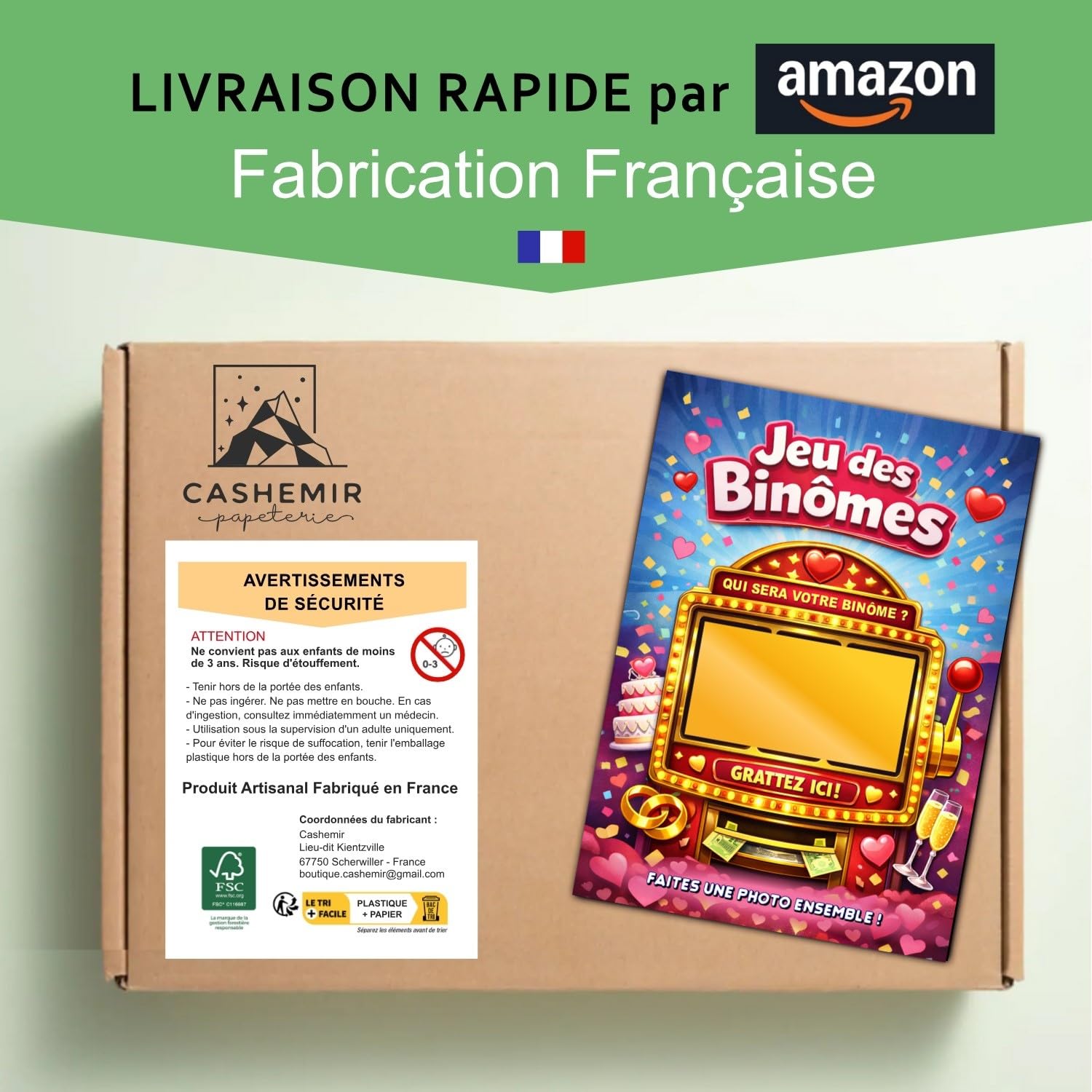 Jeu des Binômes Mariage 50 Cartes à gratter | Tickets à Personnaliser | Animation Repas Mariage Anniversaire