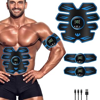 Electroestimulador Muscular, electroestimulador para Abdominales, ABS Trainer/Tóner para Abdomen/Brazo/Cintura/piernas