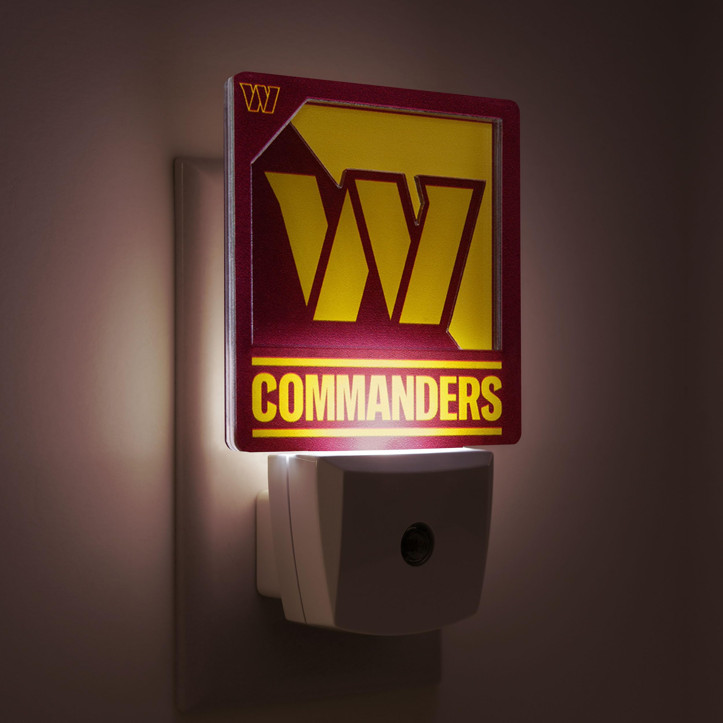 YouTheFan NFL Washington Commanders Logo Series Nite Light