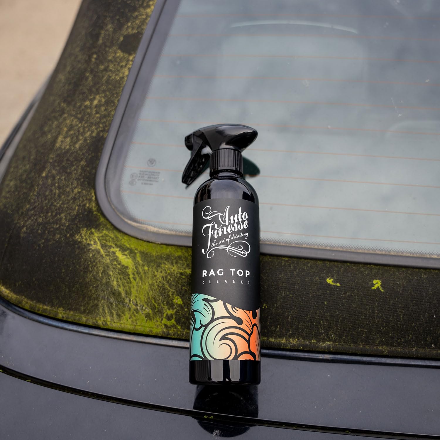 Auto Finesse Rag Top Cleaner – Solution de Nettoyage en Profondeur pour Capote de Tissu Convertible, 500 ML