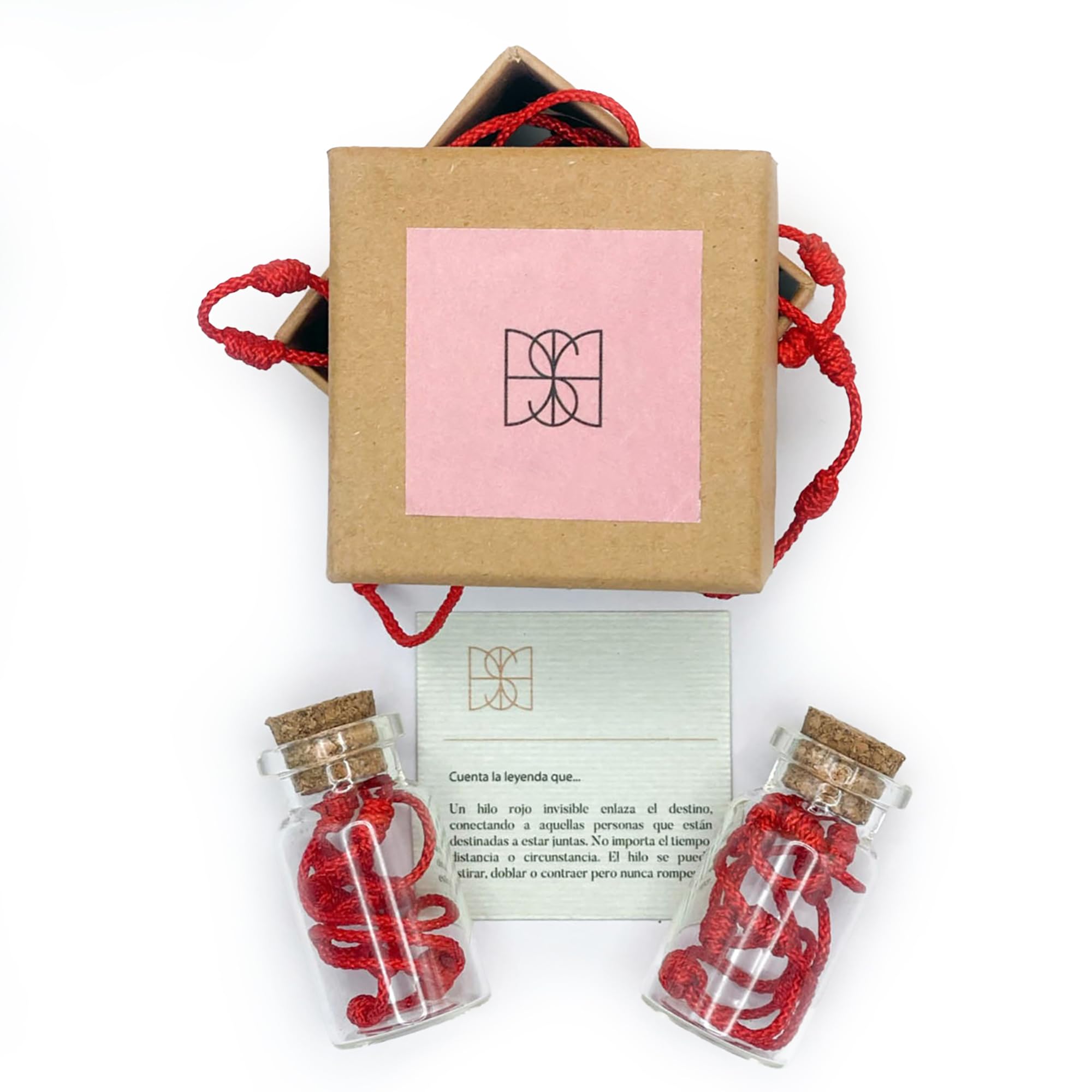 Somos Dharma Bracelet Red Thread Knots Serves as an Amulet of Good Luck and Protection. The Thread of Destiny Bracelets are Original Gifts for Men and Women, Couples, Mother or Friends.