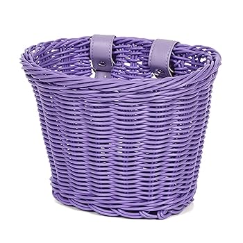 子ども自転車用 手編みかご 自転車 籐のカゴ 自転車ウィッカーバスケットピンク Amazon | YANHUILAY 自転車カゴ 子ども自転車用 子供用自転車