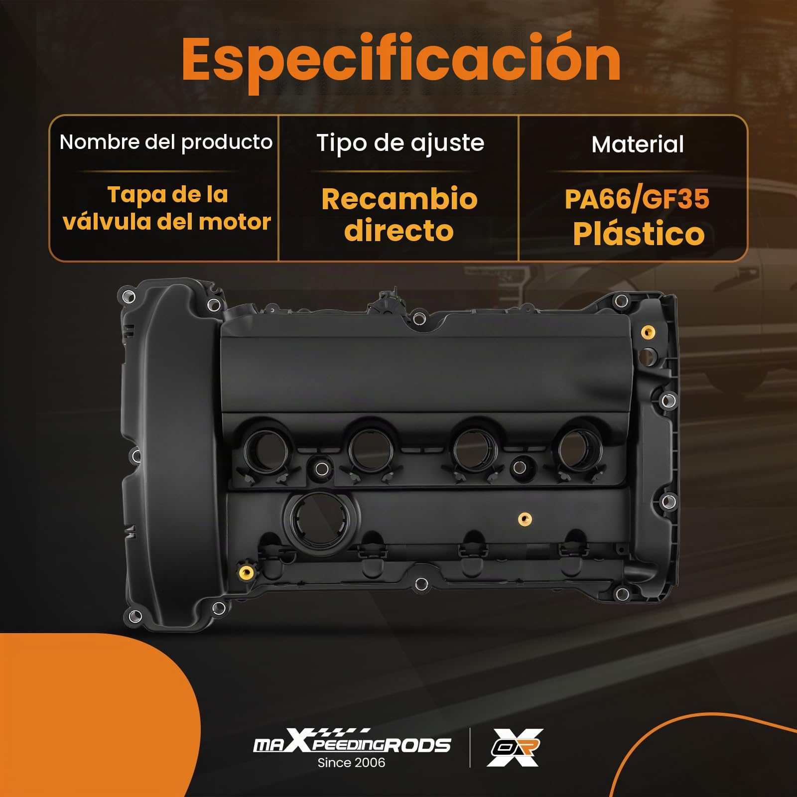 maXpeedingrods Tapa de culata de válvula para Citroen Peugeot 1.6 THP 16 V Motor V759886280 con junta