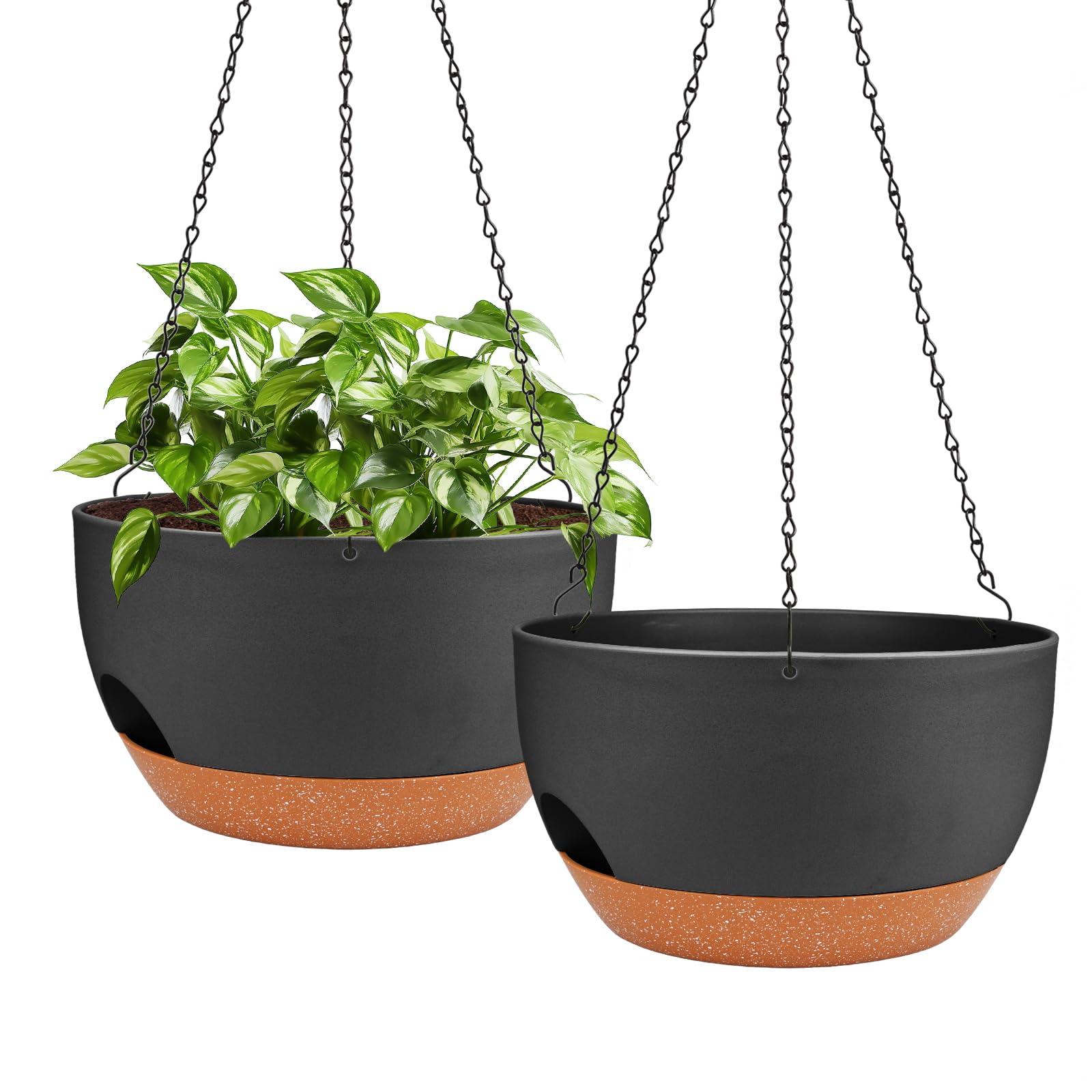 Lucieblessdesign 2 Pack 12 Inch Hanging Planters
