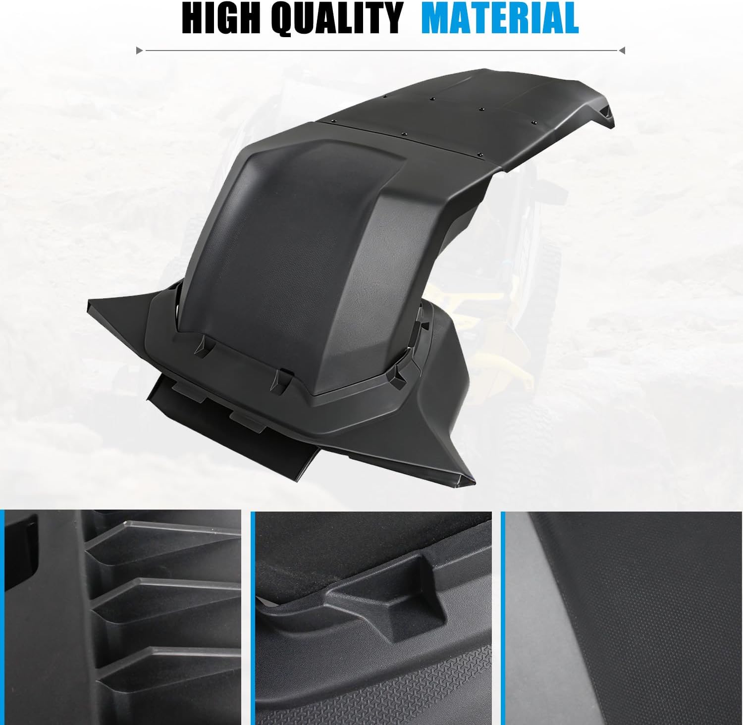 Cold Roof Scoop Compatible with Can-Am Maverick R/X/X RS 2 Seater 2024+ Accessories, UTV Combined Cold Intake Scoop Dustproof Scoop Replace 715008280