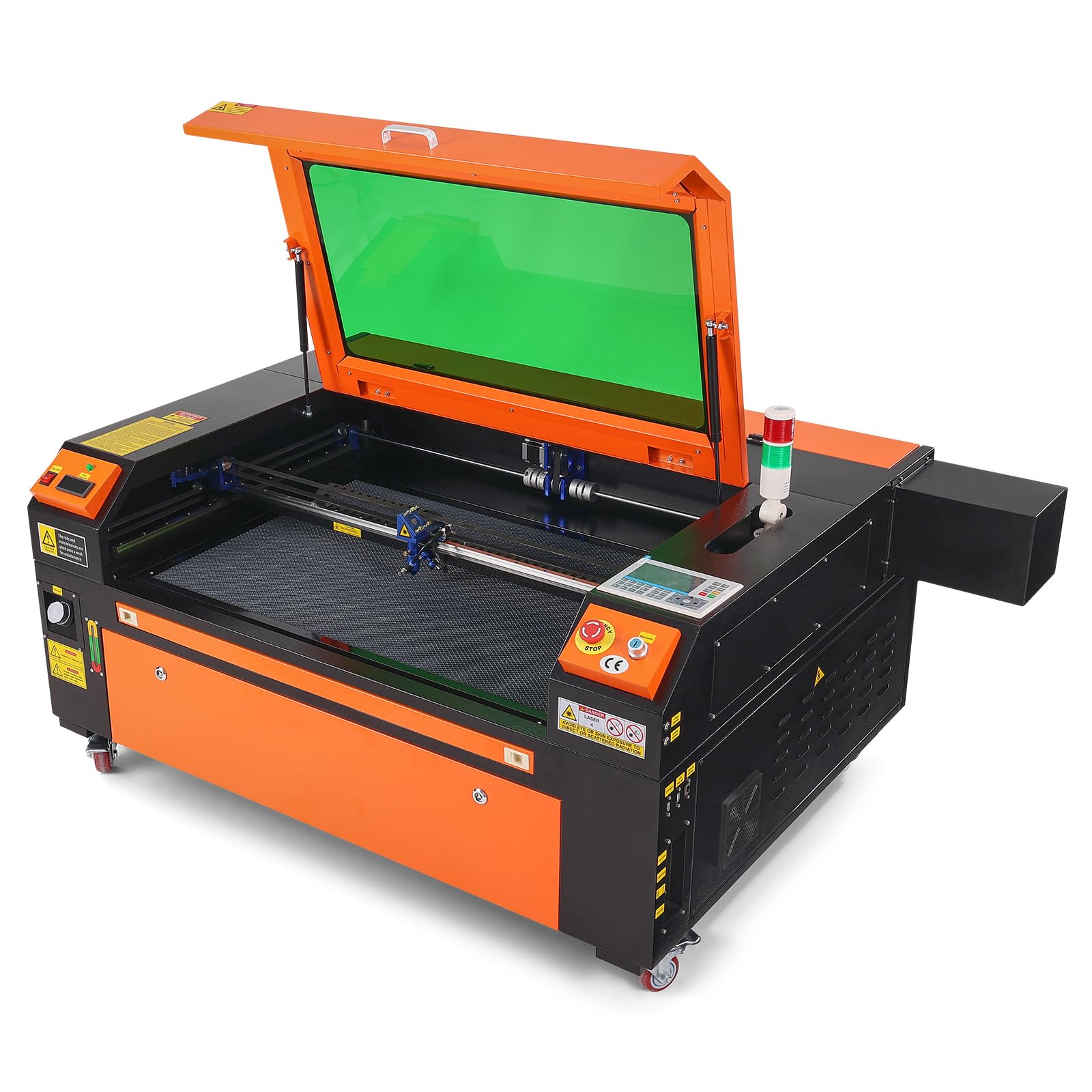VEVOR 100W CO2 Laser Engraver, 24 x 35 in, 19.7 IPS Laser Cutter Machine with 2-Way Pass Air Assist, Compatible with LightBurn, CorelDRAW, AutoCAD, Windows, Mac OS, Linux, for Wood Acrylic Fabric More