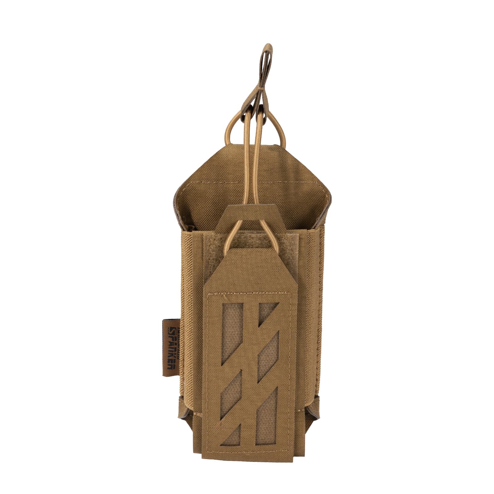 EXCELLENT ELITE SPANKER Tactical Molle Radio Pouch Nylon Adjustable Walkie Talkie with Elastic Cord Radio Holster for Police Security Rescue — view 12