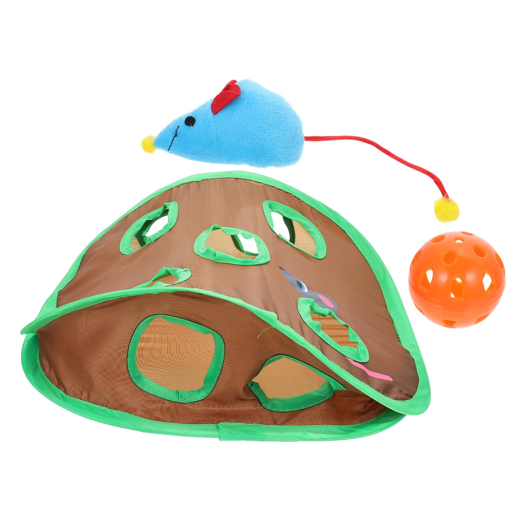 Abaodam 1Set Interactive Mouse Seeking Cat Durable Indoor Cat Tunnel for Cats Engaging Activity for Feline Playtime and Exercise