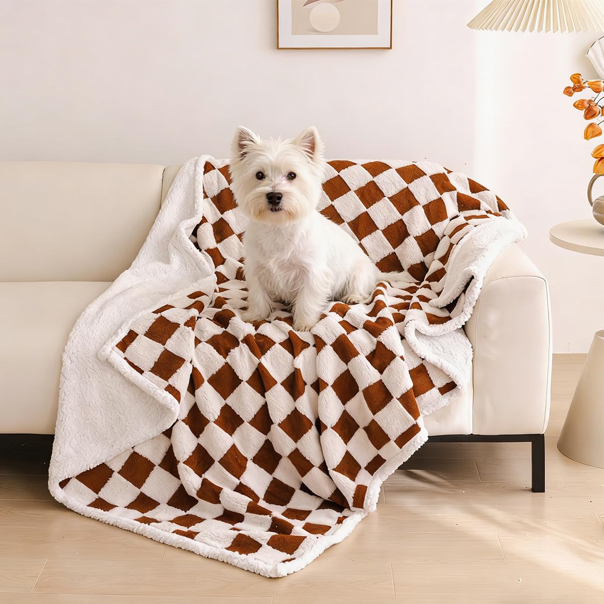 Manta para perro, 2 unidades, impermeable, a prueba de fugas, para perros y gatos, manta cálida y esponjosa para perros pequeños y medianos, funda de sofá de franela para mascotas, protector