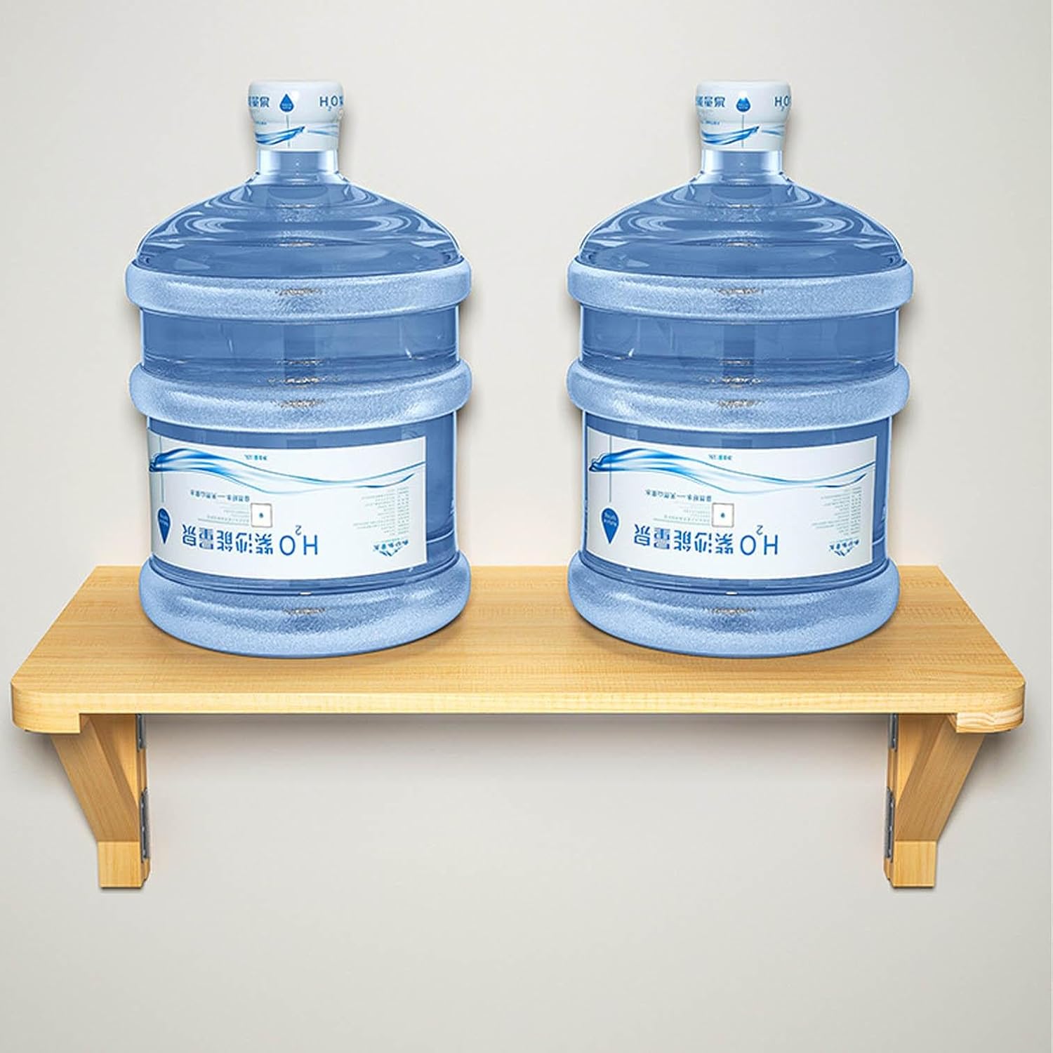 Wall Mounted Folding Table, Floating Desk for Small Spaces,Solid Wood Bracket Laundry Folding Table,Wall Folding Desk,Home Bars and Dining Establishments,50 * 30cm/19.6 * 11.8in