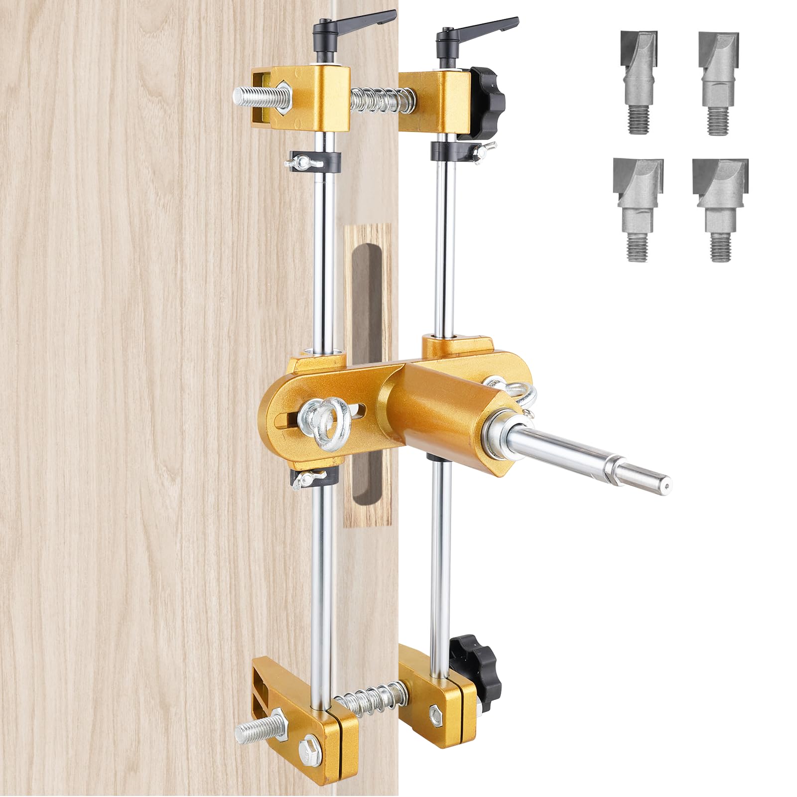 Meticuloso Upgraded Door Mortise Jig for Wooden Doors, Dual-Rail