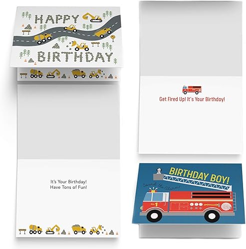 Miniatura 4 de Tiny Expressions 6 tarjetas de cumpleaños para niños con mensajes interiores y sobres (6 tarjetas de cumpleaños para niños)